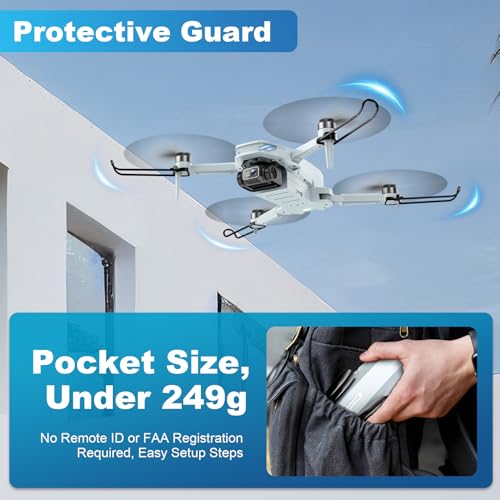 2K HD FPV Drone with Camera, Brushless Motor, 2 Batteries, Foldable N729819