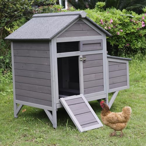 Chicken Coop with Nesting Box Waterproof Duck Coop Q32145