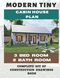 3 Bed Room 2 Bath Room House Plan 1058 Square Feet Construction Drawings A5216