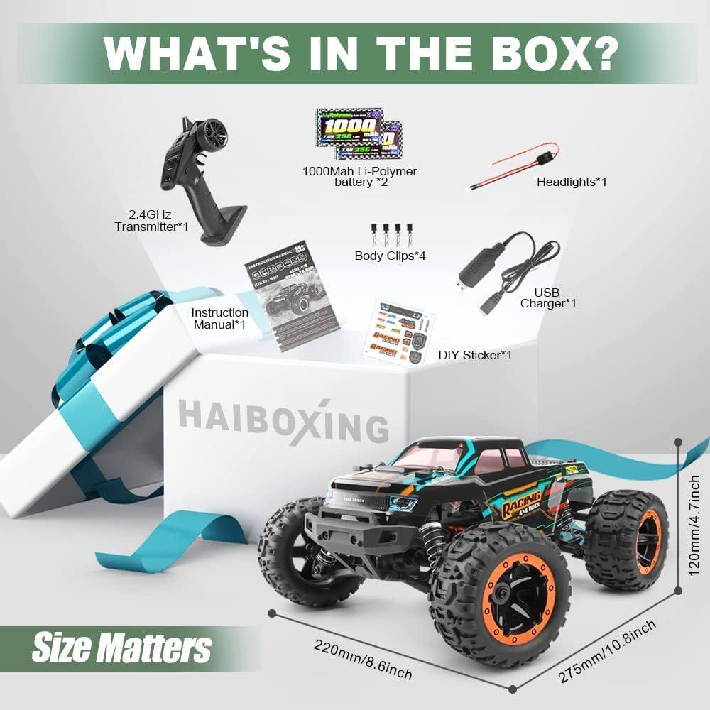RC Car Remote Control Truck with 2 Rechargeable Batteries U5223