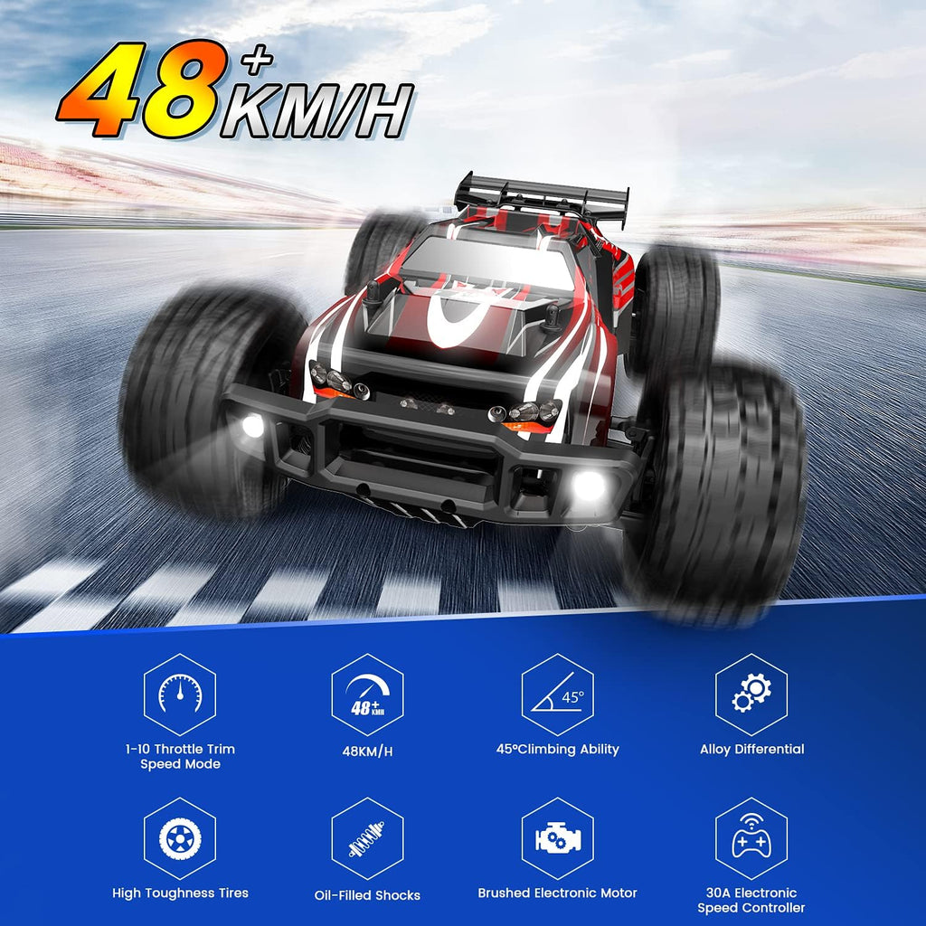 1:10 Scale 4WD Off Road RC Monster Truck with 2 Battery N8445