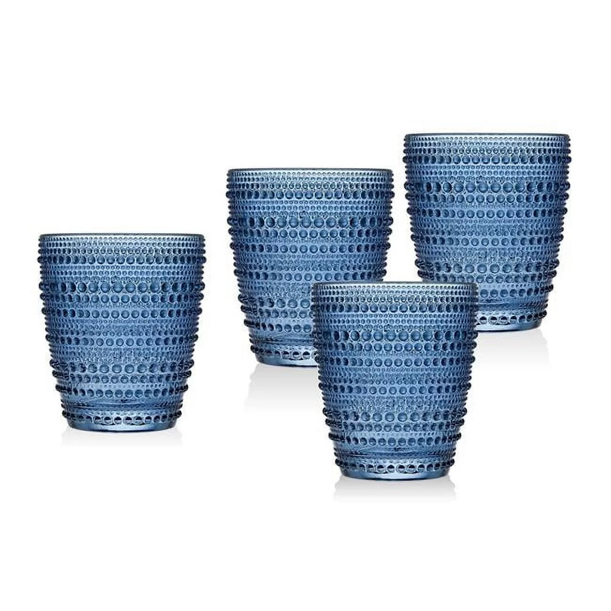 Blue Set of 8 Double Old Fashioned Glasses W125