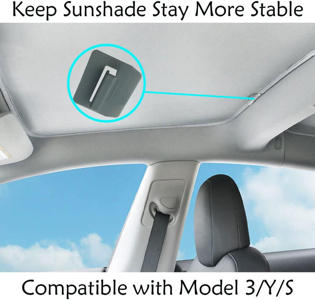 16 PCS White Sunshade Clips for Roof Shade M1538