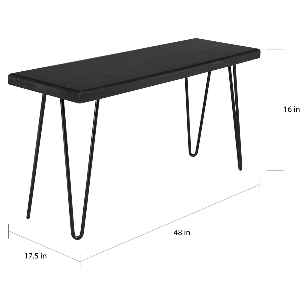 Ebony Wood Bench X979403