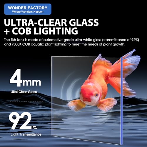 1.5 Gallon Float Glass Fish Tank Starter Kit G83506