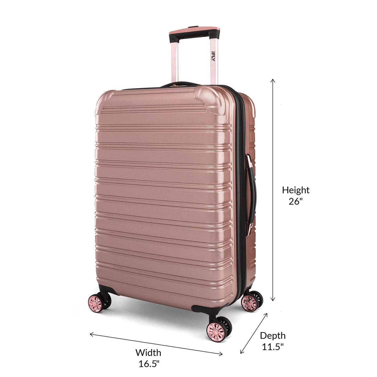 24" Hardside Fibertech Checked Luggage G717399