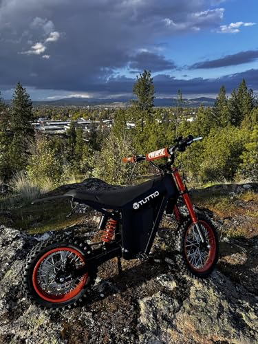 Electric Dirt Bike 2000W, 37MPH Speed, 14"/12" Fat Tires Electric Motorcycle, 48V 21AH Battery A93122