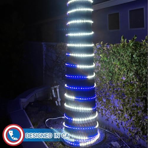 LED Rope Lights Red White Blue 30 Feet S761