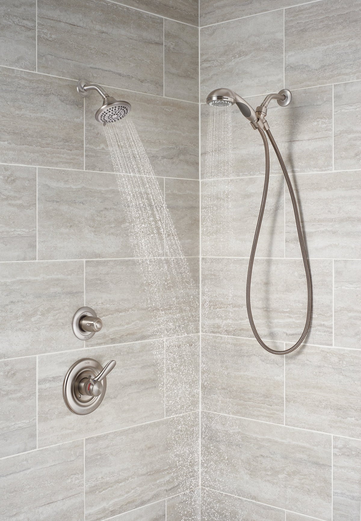 Single Handle 5-Spray Shower Faucet in Stainless K56275