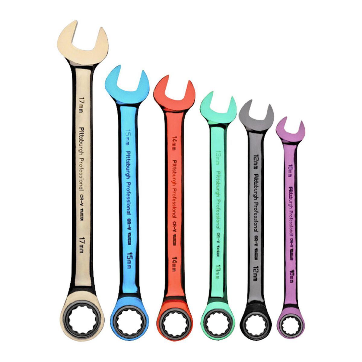 Ratcheting Combination Wrench Set, 6-Piece T39978
