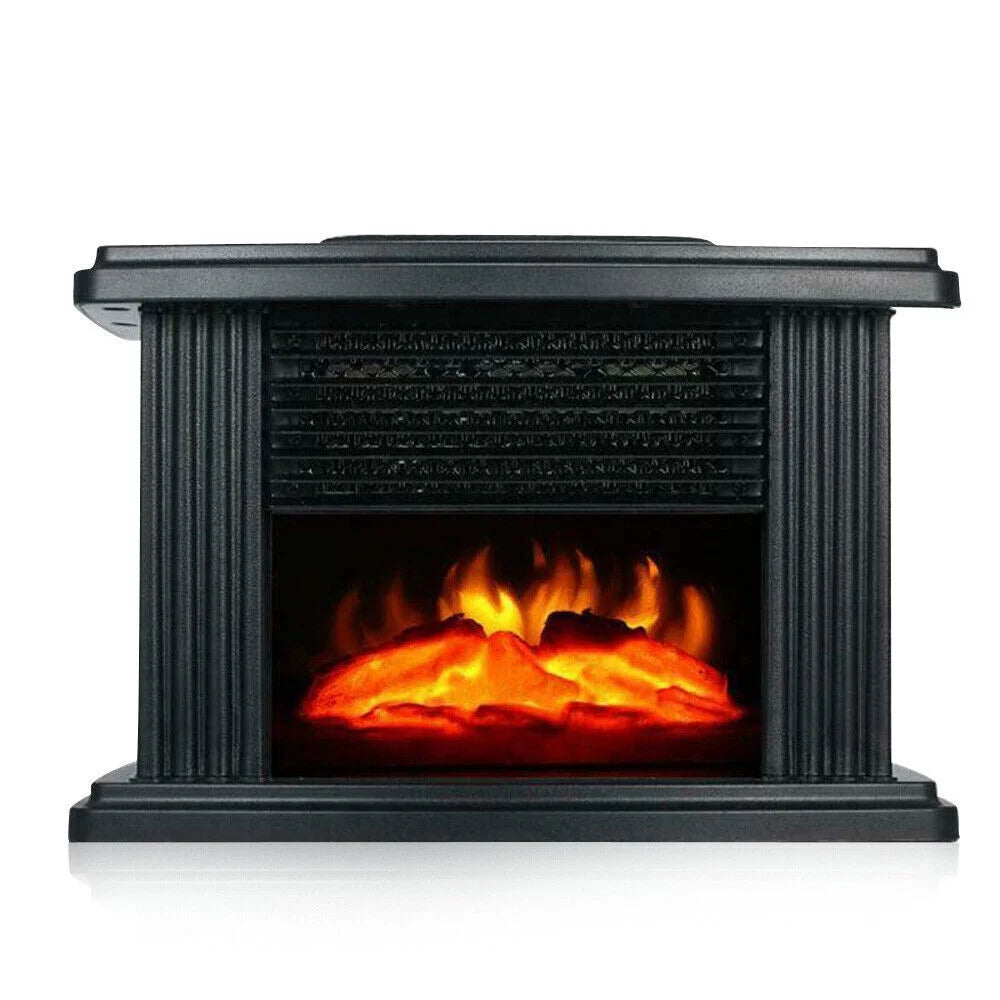 3D Electric Fireplace, 1000W Small Air Heater R435951