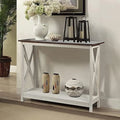 White Oak 2-Tier Console Table N43617