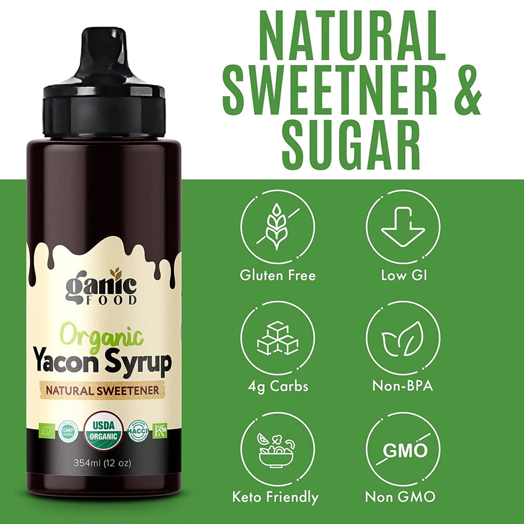 USDA Organic Yacon Syrup 12oz Natural Sweetener L28702