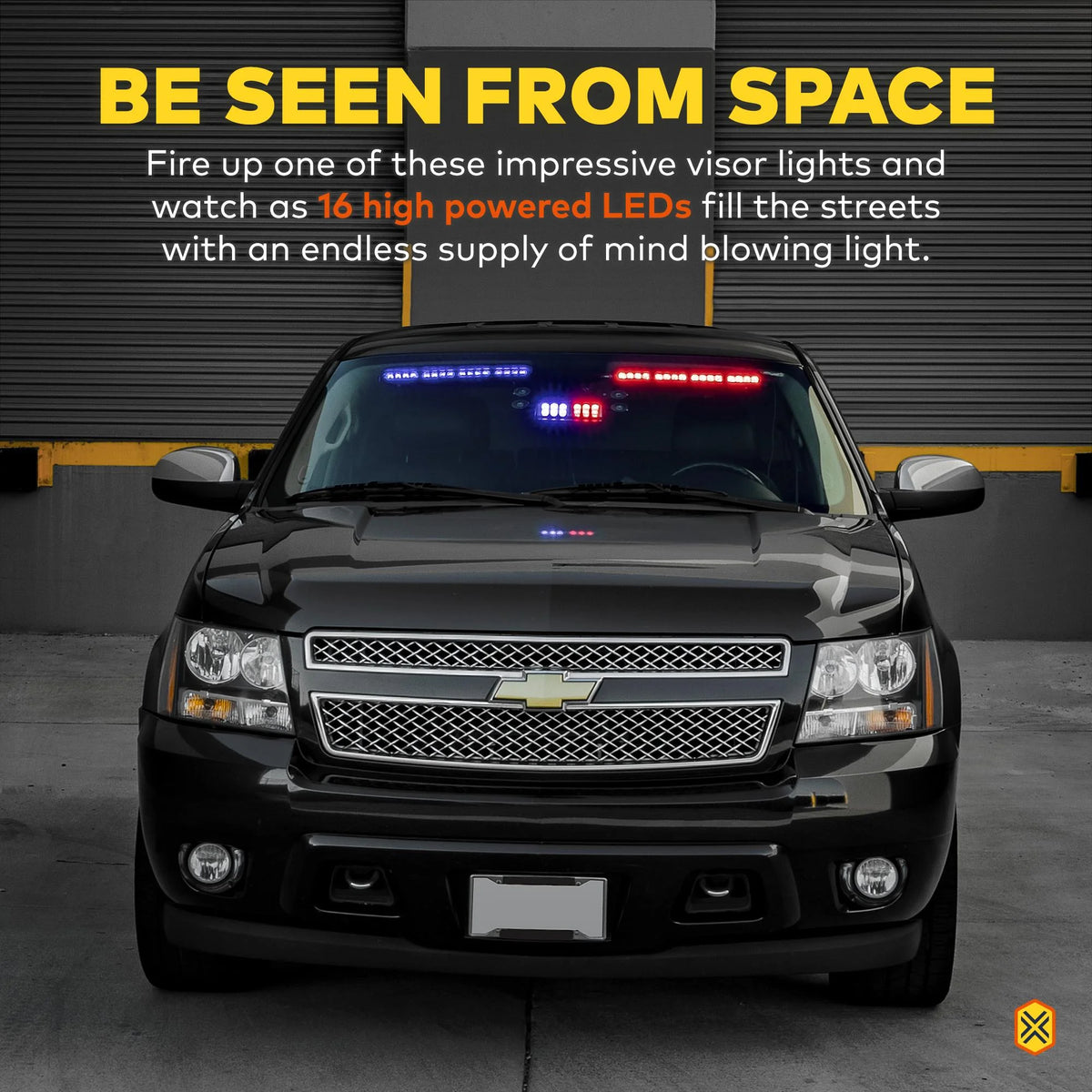 Green 18" 16-Watt LED Emergency Visor Light with 12.5 ft Cord J247