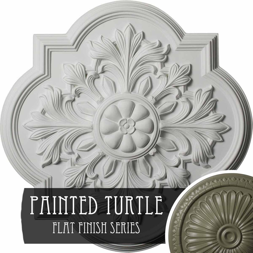 20 inch x 1 3/4 inch Hand-Painted Ceiling Medallion R749714