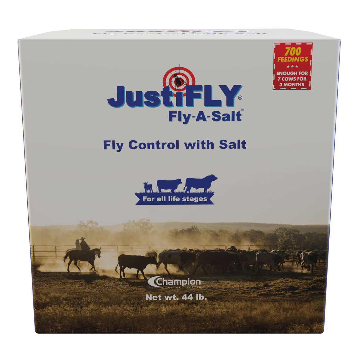 Cattle Fly Control Salt Block, 44 lb B6807