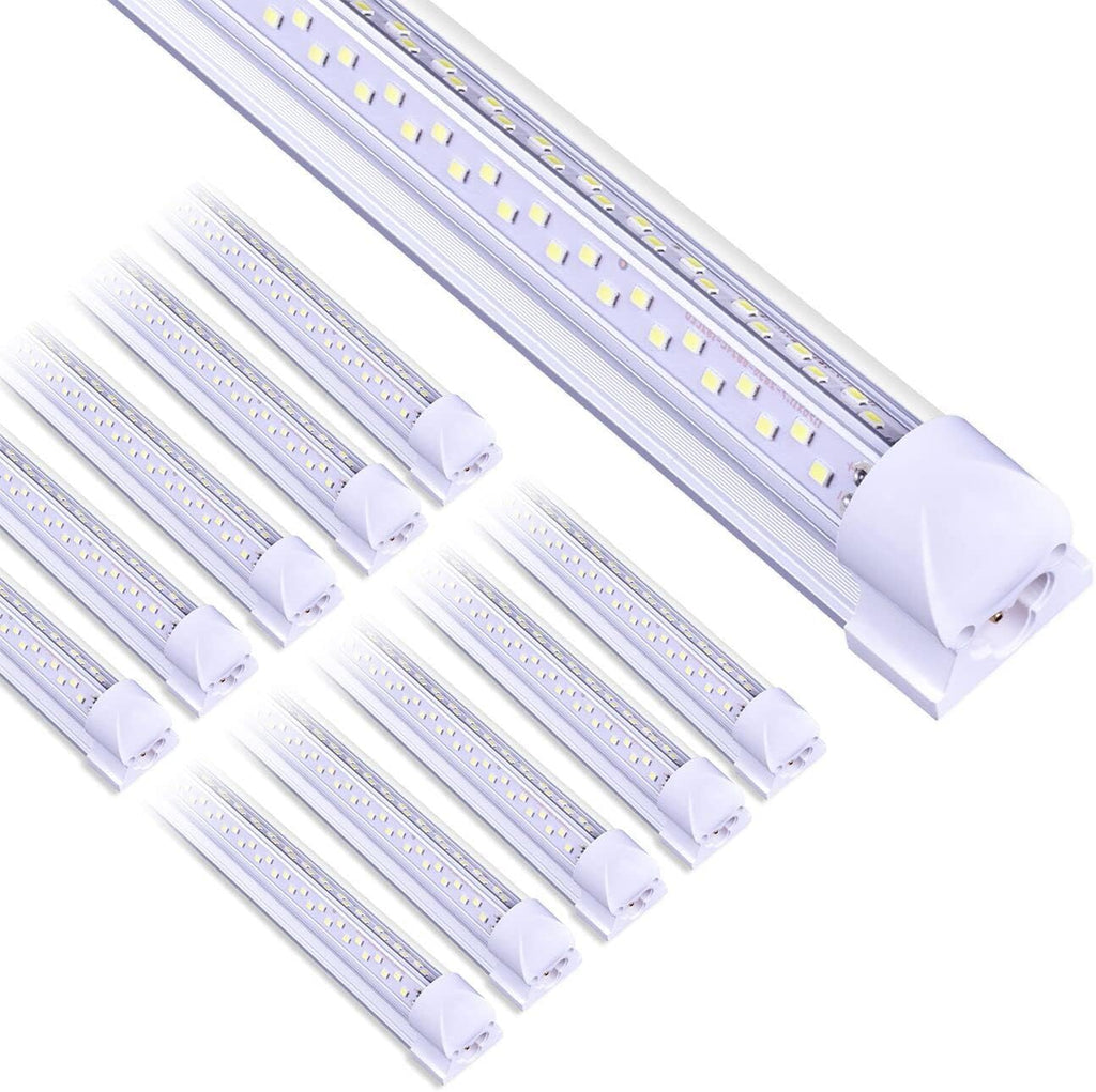 10 Pack 4FT 50W 7200LM 5000K Linkable LED Shop Light U412361