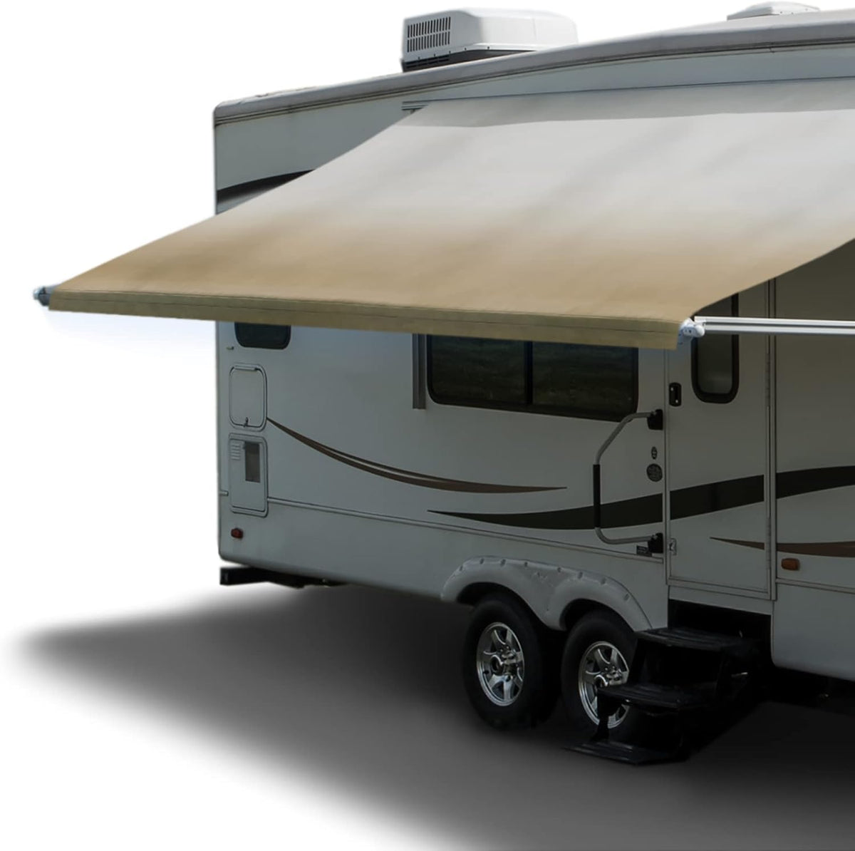 14' Tan/Camel Fade Premium Vinyl RV Awning Fabric Replacement O9711