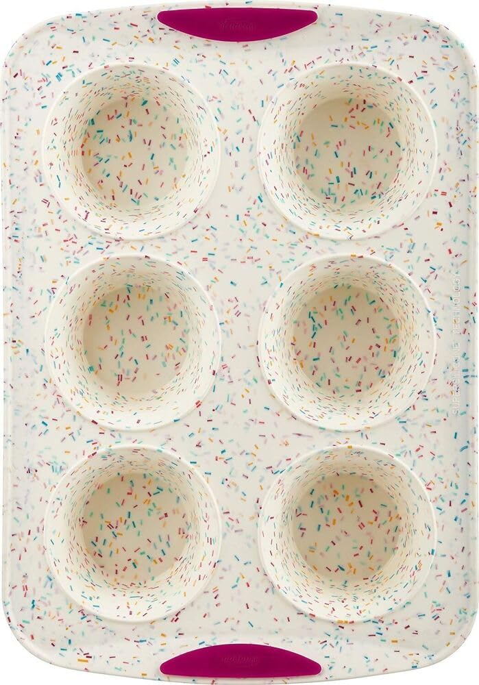 6-Cavity Silicone Jumbo Muffin Mold F730