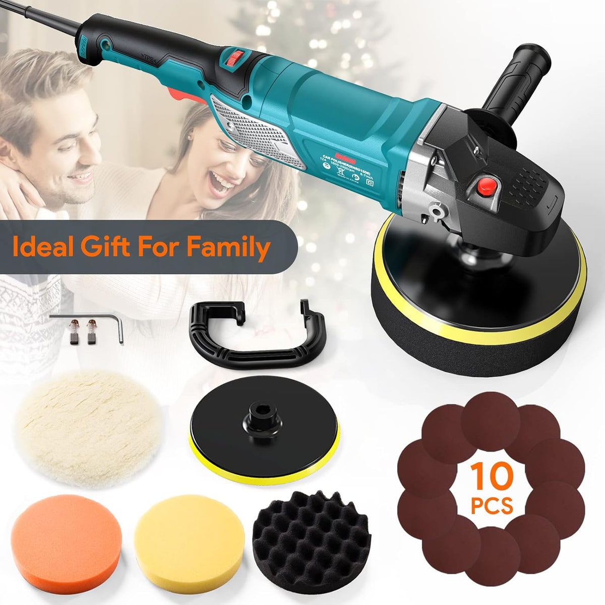 12 Amp 6-inch/7-inch Variable Speed Rotary Polisher I569
