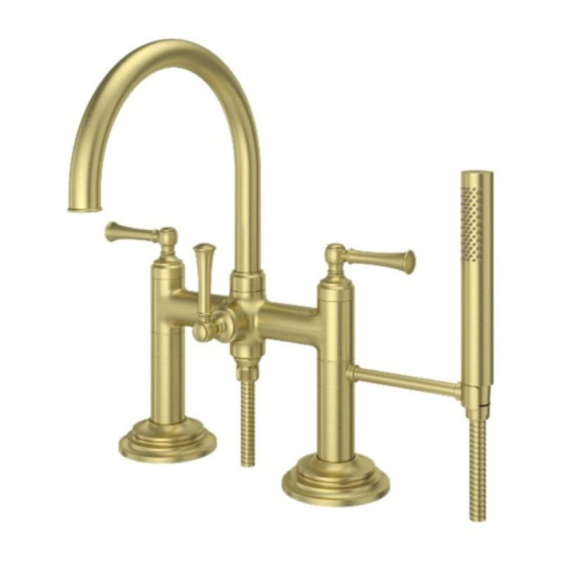 Gold Deck Mounted Roman Tub Filler P327656