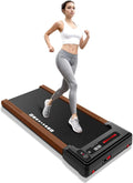 Wood Under Desk Treadmill with Remote Control, 265lbs Capacity G7108