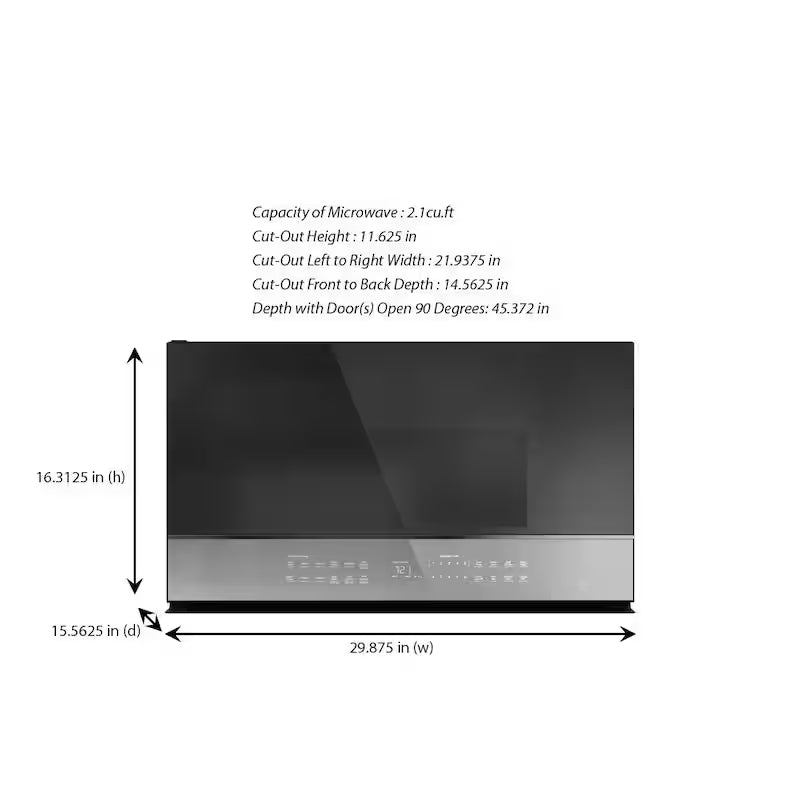 2.1 cu. ft. Over the Range Microwave with Sensor Cooking J38712