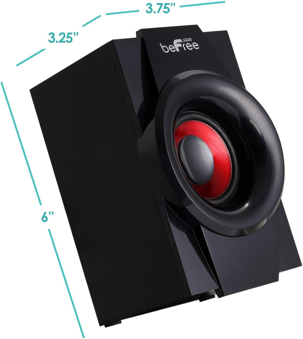 Red 5.1 Channel Bluetooth Speaker System with Remote Control G264