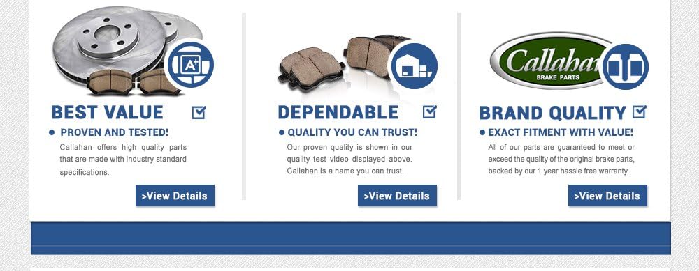 Premium Grade Semi-Loaded Caliper Assembly Pair Set Q360