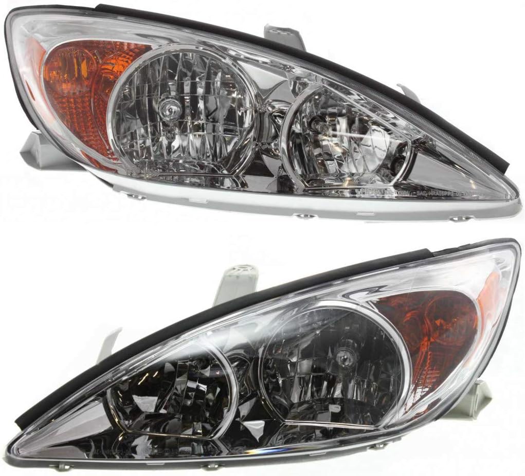 Toyota Camry Headlight Assembly 2002 2003 2004 Halogen Pair Q474
