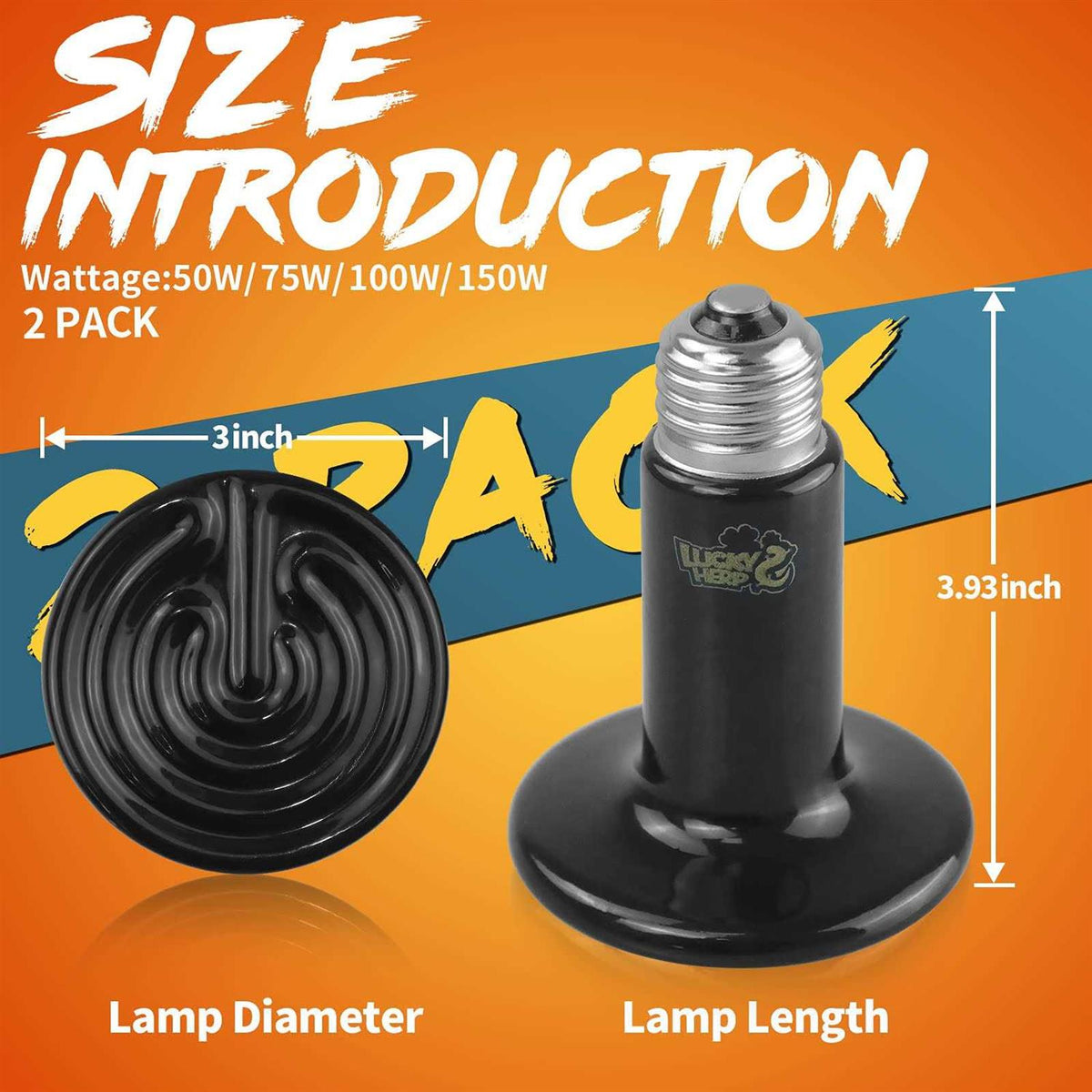 Ceramic Heat Emitter Reptile Heat Bulbs H319