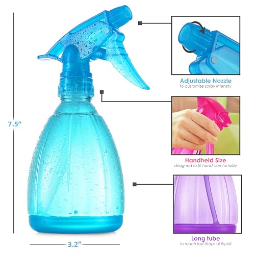 12 Oz BPA-Free Multicolor Spray Bottle Y324017