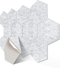 12 Pack Self adhesive Hexagon Acoustic Panels Sound Proof Foam Panels, Grey S648593