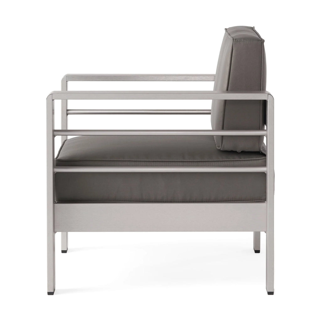 Aluminum Club Chair with Cushions Y964