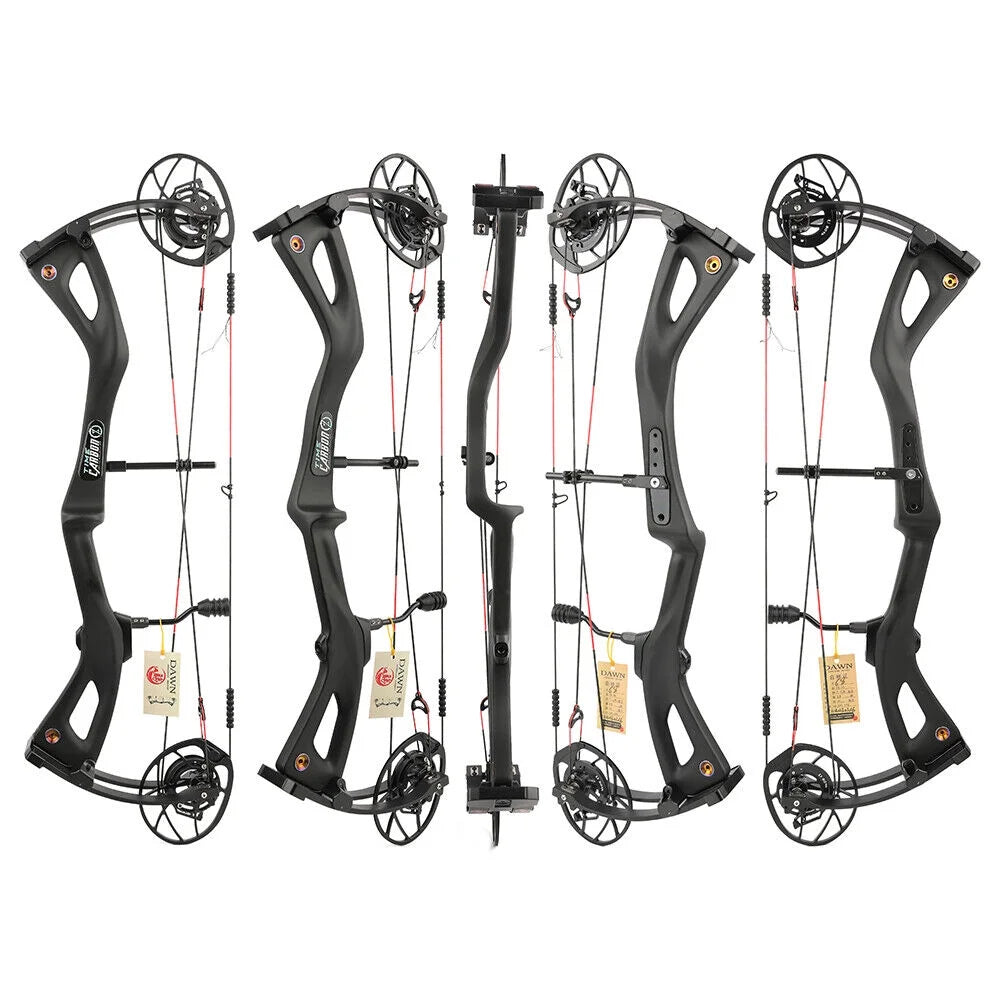 29 Inch Carbon Fiber Compound Bow 0-70lbs Adjustable 345FPS S967