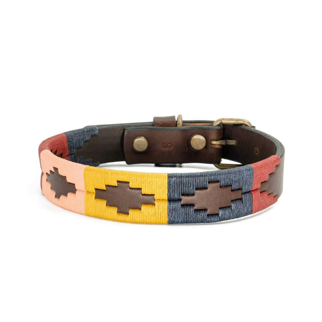 Leather Hand-Stitched Polo Dog Collar R2707