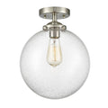 Brushed Satin Nickel Semi-Flush Mount Light V6219