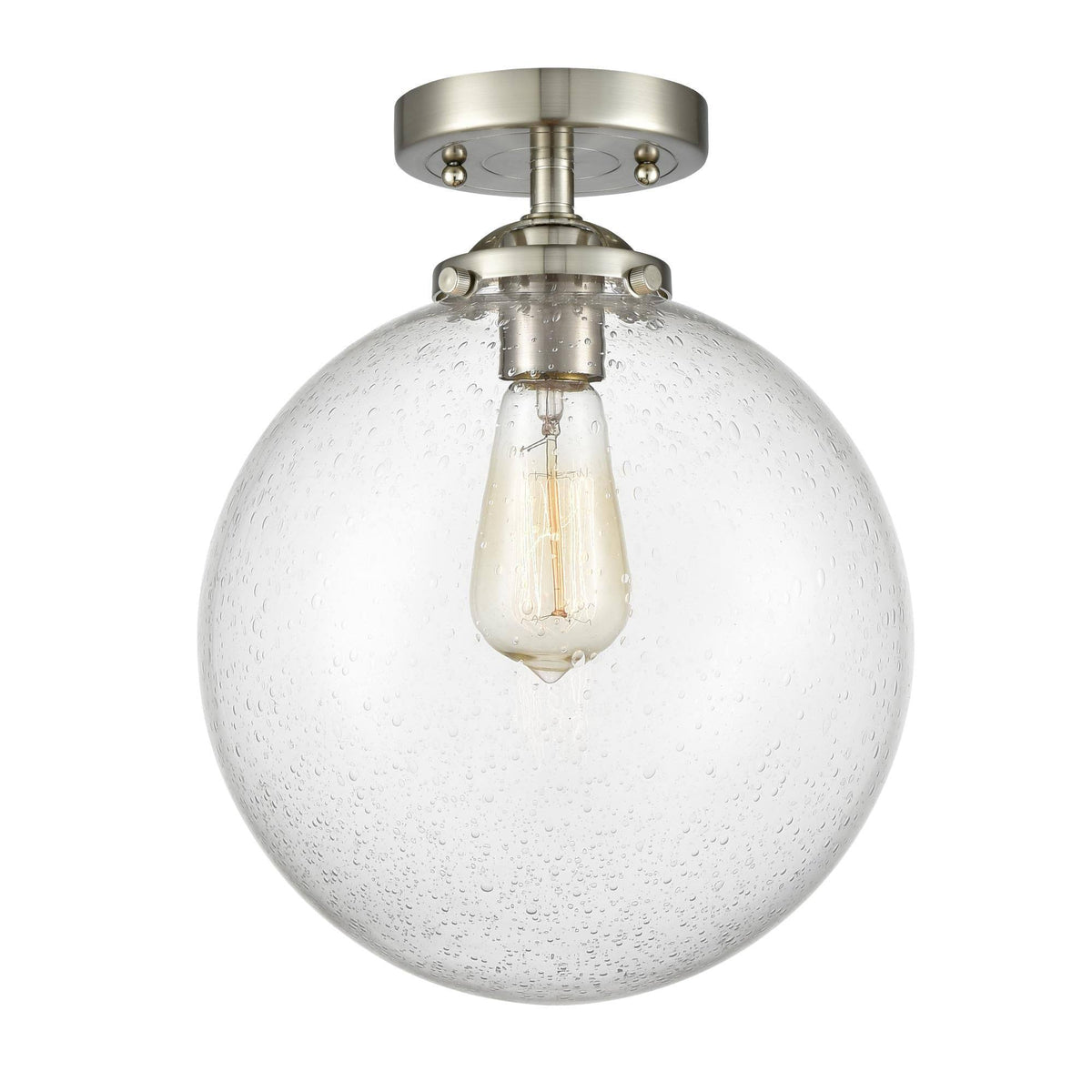 Brushed Satin Nickel Semi-Flush Mount Light V6219