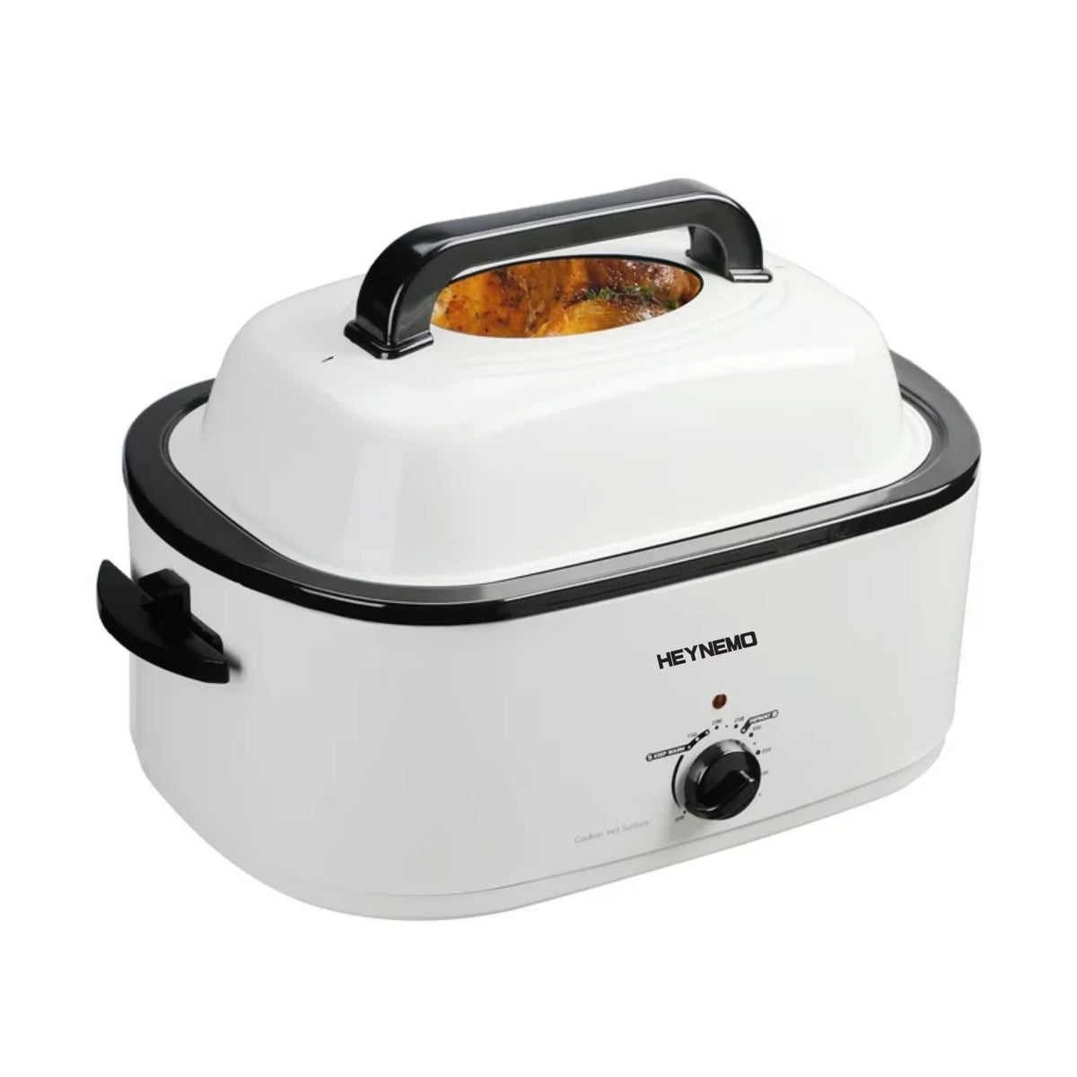 White 26 Quart Stainless Steel Electric Roaster Oven A835
