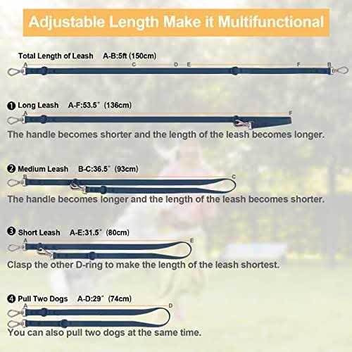 Waterproof Dog Leash with 2 Hooks X172982