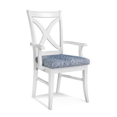 Glacier Blue Textured Cross Back Arm Chair R461903