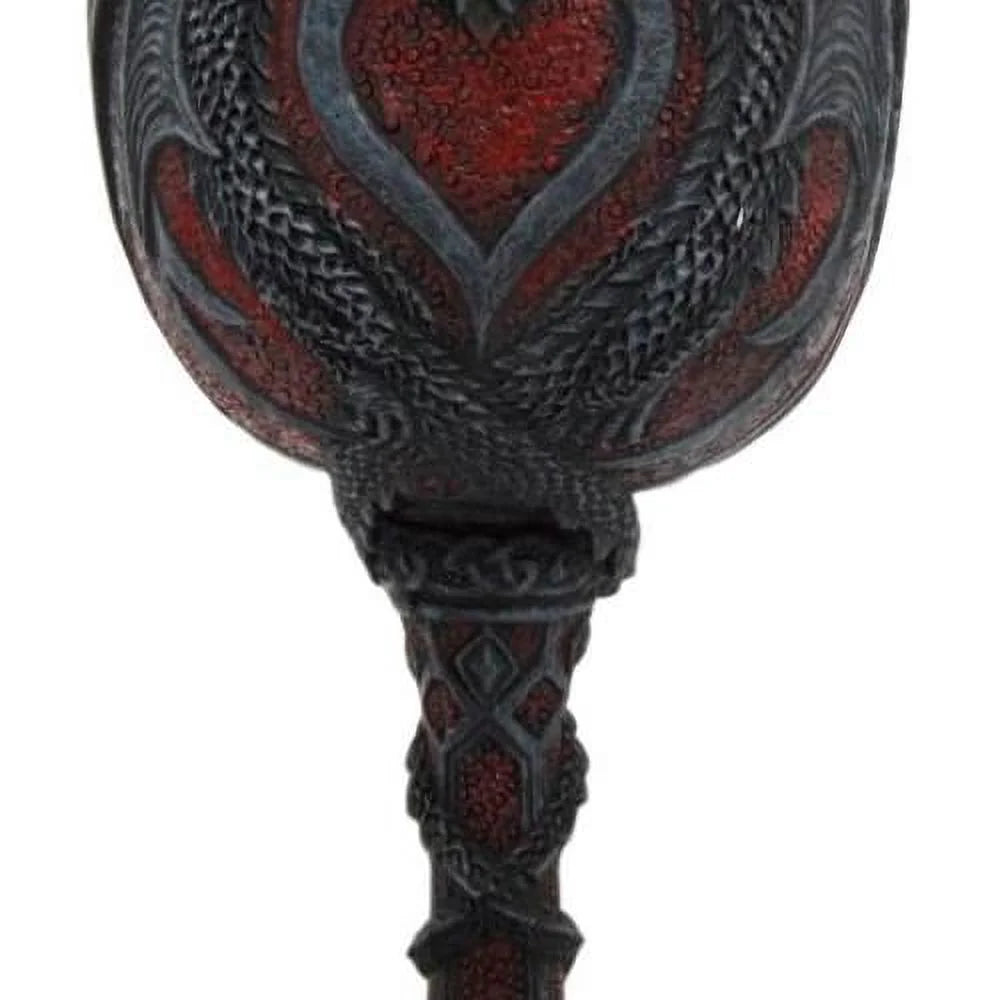 Dual Dragon Heart Wine Goblet Chalice K74832