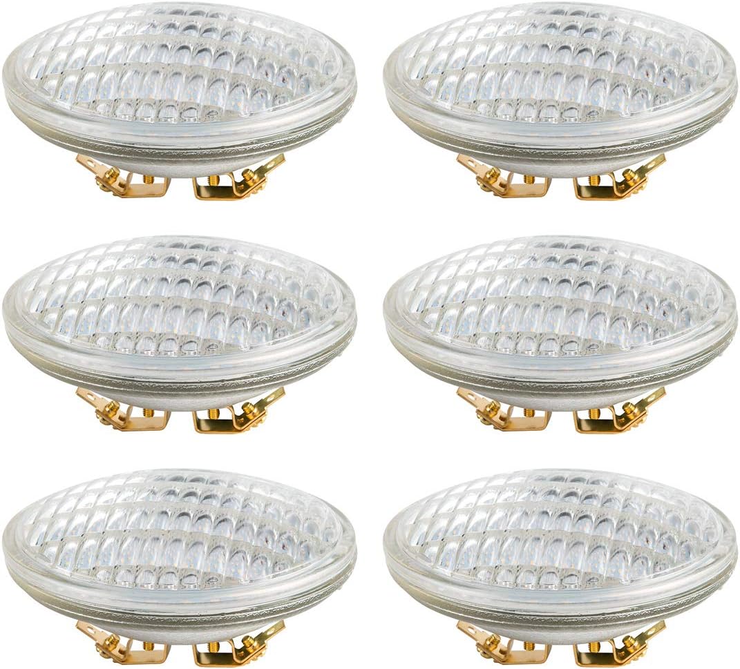 PAR36 LED Landscape Light Bulb, 6W 600 Lumen, Daylight White 6000K, 12V DC/AC, 4 Pack J258259