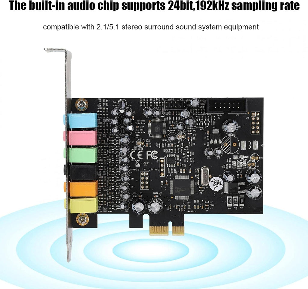 Black PCI-E 7.1 Sound Card I162875