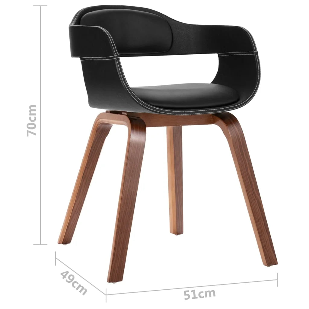 Bentwood Faux Leather Dining Chair C90844