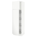 White High Cabinet with Wire Baskets O100788