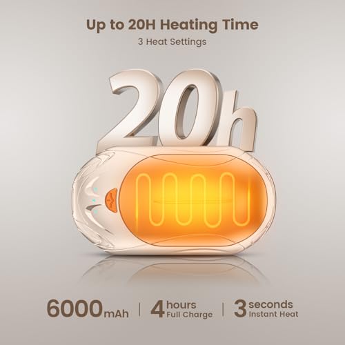 Rechargeable 6000mAh Electric Hand Warmer 2 Pack T222927