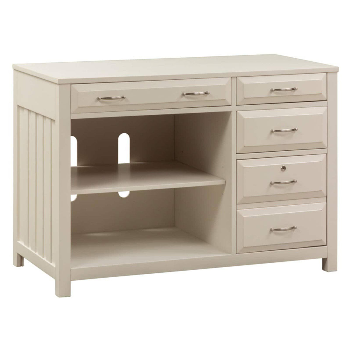 White Computer Credenza A9141
