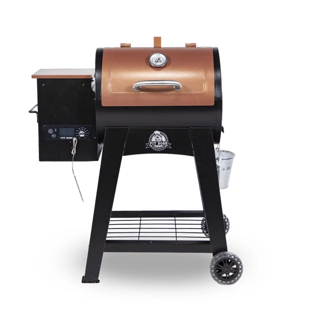 Wood Pellet Grill With Flame Broiler and Meat Probe A37075
