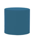 Turquoise Cylinder Ottoman F392